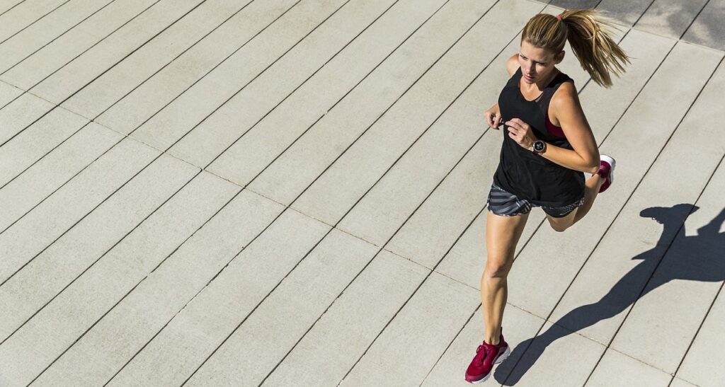 woman running