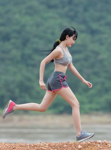 woman jogging